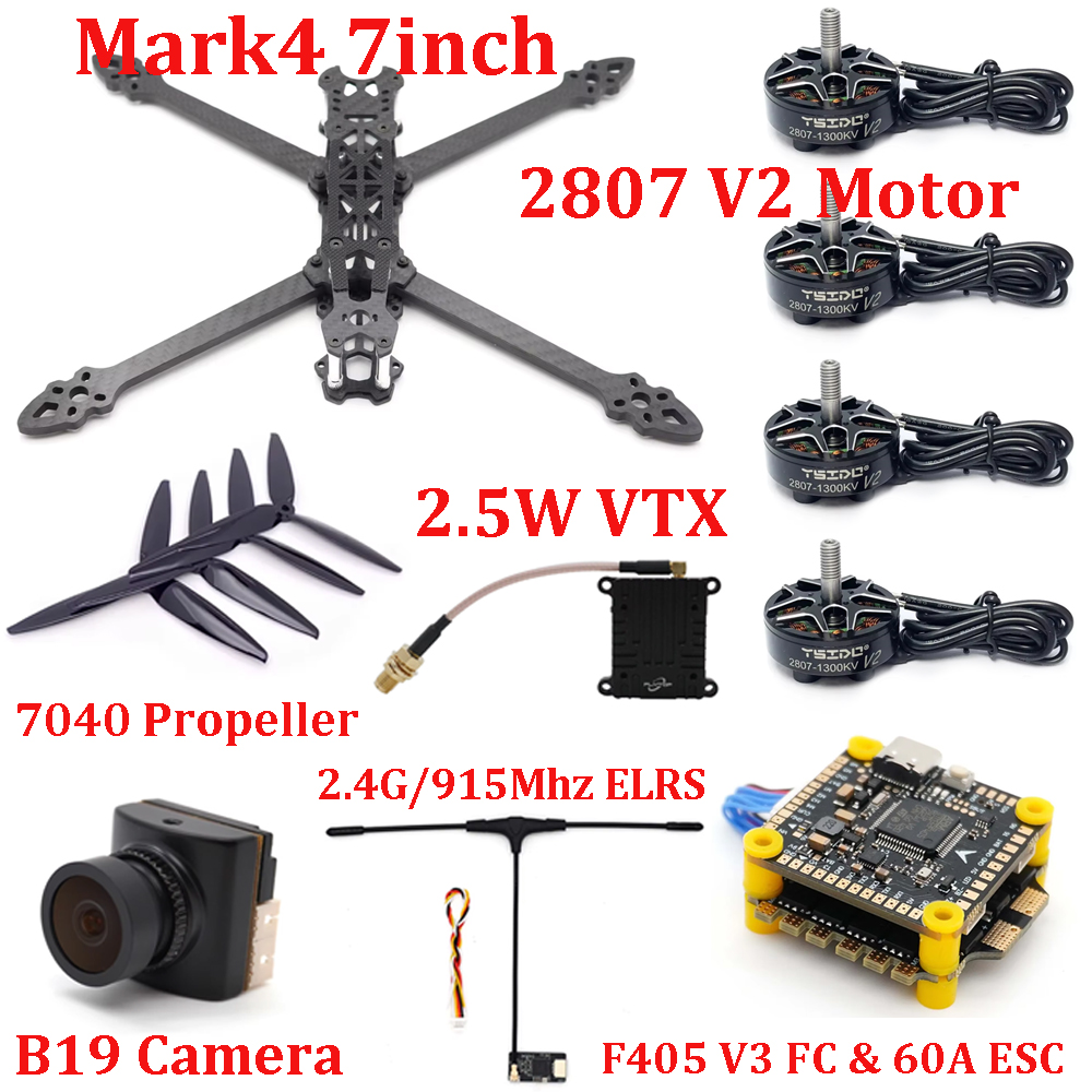 Mark4 7 inç Çerçeve Kiti F405  - Drone Kit Build Yourself incelemesi ve fiyatı