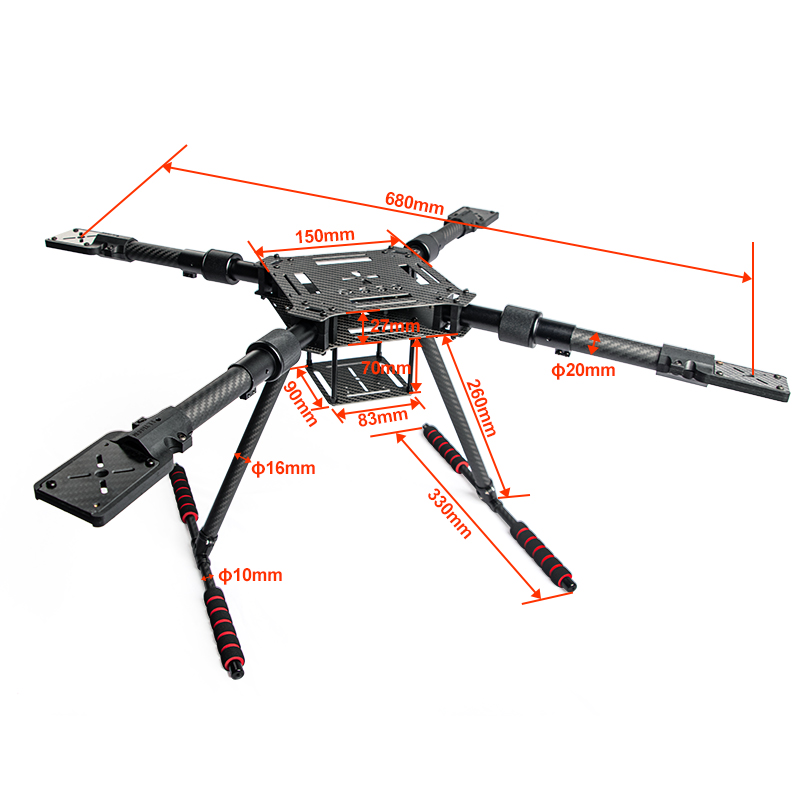 Karbon Fiber Katlanır Drone Çe - Drone Kit Racing incelemesi ve fiyatı